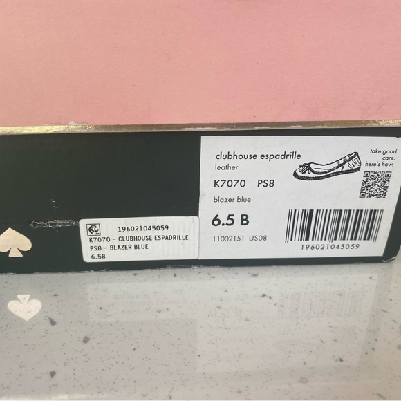 Kate spade clubhouse blazer blue espadrilles 6.5B - Picture 8 of 8